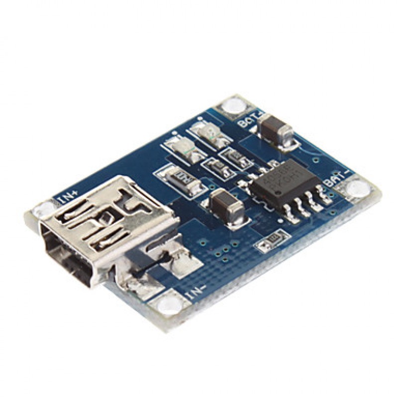 Mini 1A Lithium Battery Charging Module - Blue