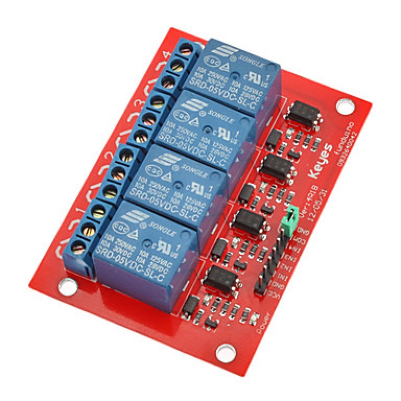 5V 4 Channel High Level Trigger Relay Module for A...