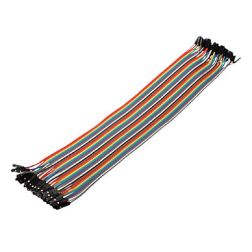 40Pin 1P-1P Female to Female Dupont Line Colorful Dupont Wire(30CM)