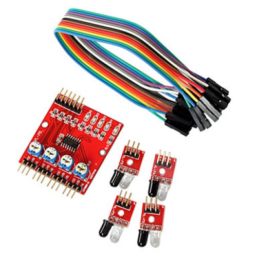 4-Way Infrared Tracing Transmission Line Modules Car Robot Sensors for Arduino