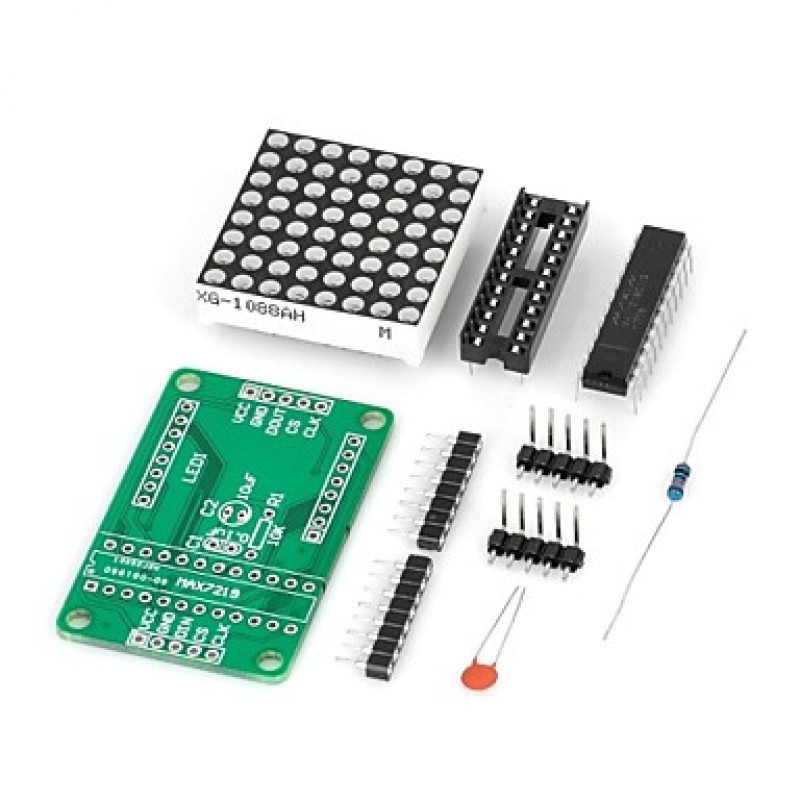 DIY MAX7219 Red LED Dot Matrix Display Module for ...