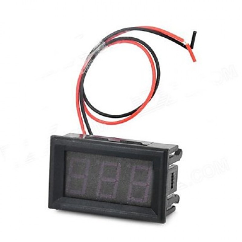 HZDZ 3-Digit Red LED Digital Voltage Meter (DC 4.5...