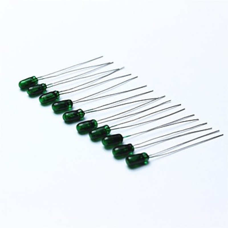 Green Light Mini Tungsten Filament Light for Arduino Test (10 PCS)