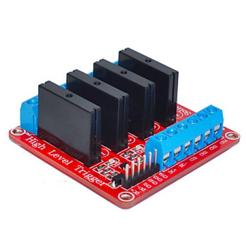 Four Arduino Solid State Relay (Red)