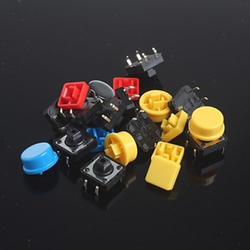 10pcs Key Tact Switches Set + Key cap for Arduino