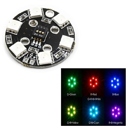 5050 RGB LED Module 12V 7 color can be color LED Module Decorative lights for  Smart Car  Robot and Mult-Axis Aircarft