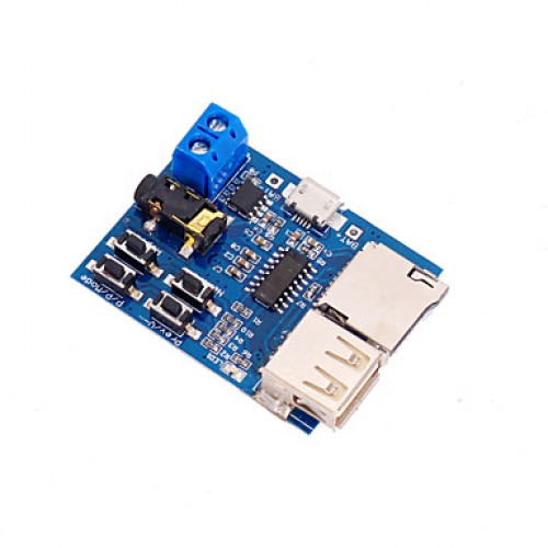 MP3 Lossless Decoding Board TF Card U Disk Module with Power Amplifier